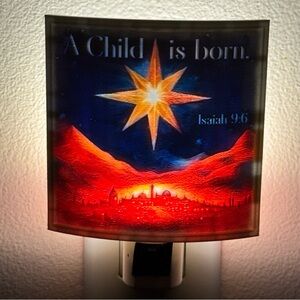 Christmas Night Light with Star Design